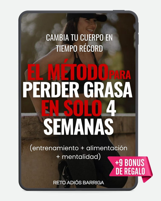 Elimina la Barriga en 4 Semanas: Método 100% Efectivo de Entrenamiento + Alimentación